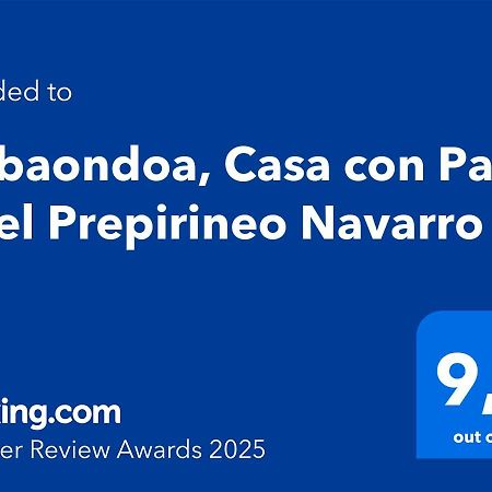 Selbaondoa, Casa Con Patio En El Prepirineo Navarro Lumbier Εξωτερικό φωτογραφία